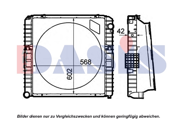Radiator, racire motor 400042N AKS DASIS