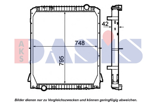 Radiator, racire motor 400043N AKS DASIS