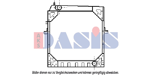 Radiator, racire motor 400150N AKS DASIS