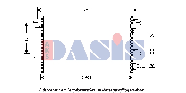 Condensator, climatizare 402003N AKS DASIS