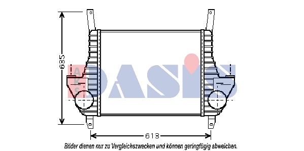 Intercooler, compresor 407002N AKS DASIS