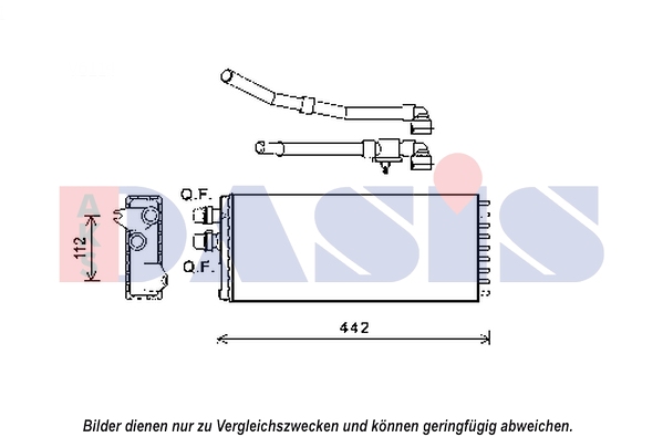 Schimbator caldura, incalzire habitaclu 409011N AKS DASIS