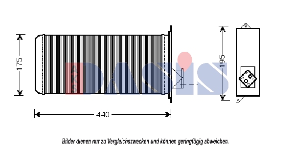 Schimbator caldura, incalzire habitaclu 409210N AKS DASIS