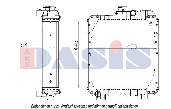 Radiator, racire motor 440312N AKS DASIS