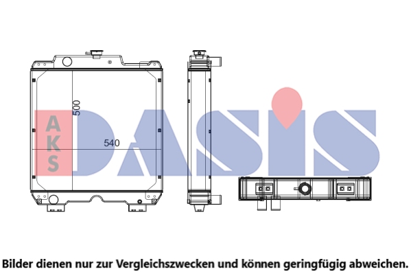 Radiator, racire motor 440626N AKS DASIS