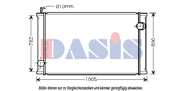 Radiator, racire motor 460023N AKS DASIS