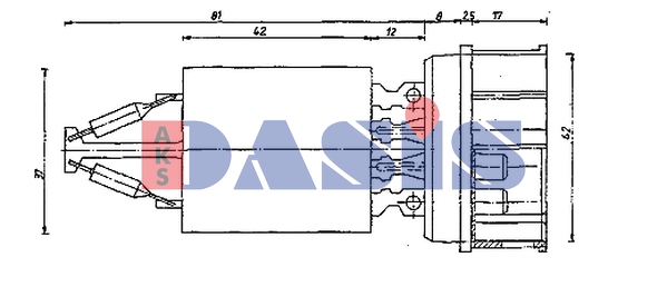Rezistor, ventilator habitaclu 700182N AKS DASIS