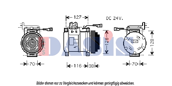 Compresor, climatizare 851395N AKS DASIS