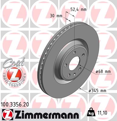 Disc frana 100.3356.20 ZIMMERMANN