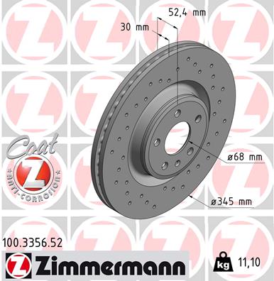 Disc frana 100.3356.52 ZIMMERMANN