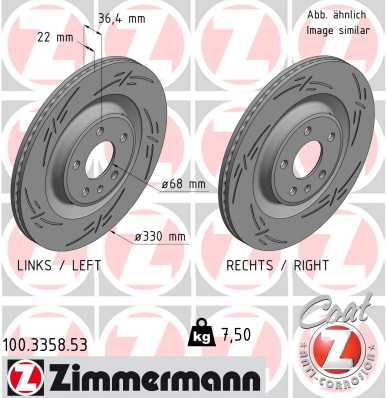 Disc frana 100.3358.53 ZIMMERMANN