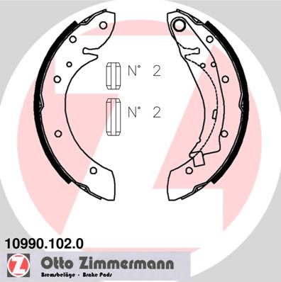 Set saboti frana 10990.102.0 ZIMMERMANN