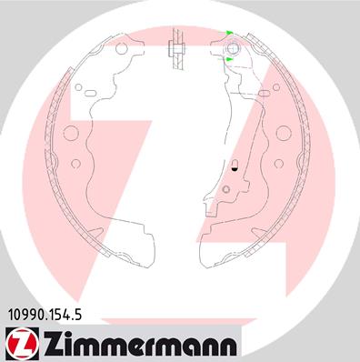 Set saboti frana 10990.154.5 ZIMMERMANN