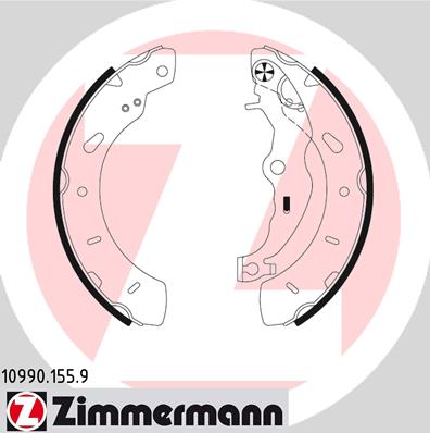 Set saboti frana 10990.155.9 ZIMMERMANN