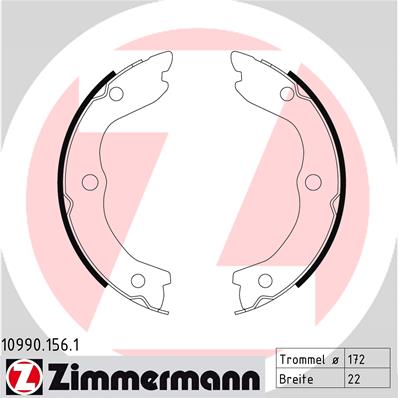 Set saboti frana, frana de mana 10990.156.1 ZIMMERMANN