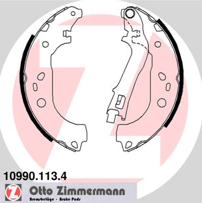 Set saboti frana 10990.113.4 ZIMMERMANN