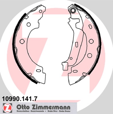 Set saboti frana 10990.141.7 ZIMMERMANN