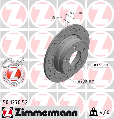 Disc frana 150.1270.52 ZIMMERMANN