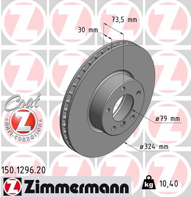 Disc frana 150.1296.20 ZIMMERMANN