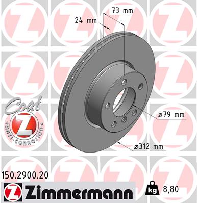 Disc frana 150.2900.20 ZIMMERMANN