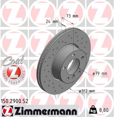 Disc frana 150.2900.52 ZIMMERMANN