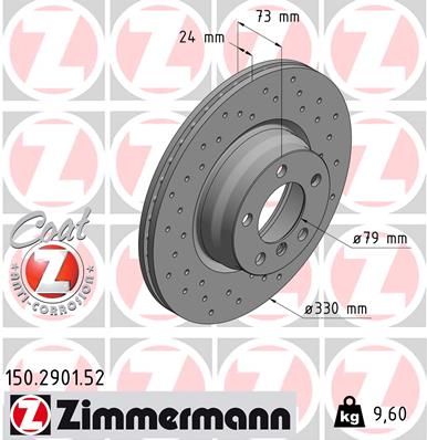 Disc frana 150.2901.52 ZIMMERMANN