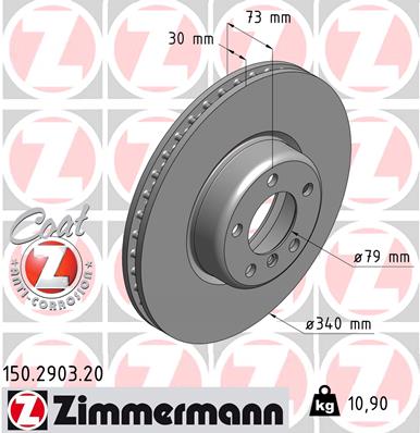 Disc frana 150.2903.20 ZIMMERMANN