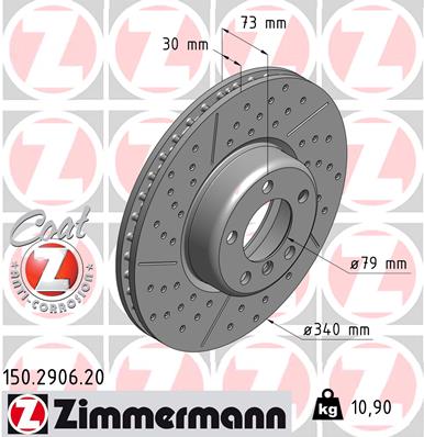 Disc frana 150.2906.20 ZIMMERMANN