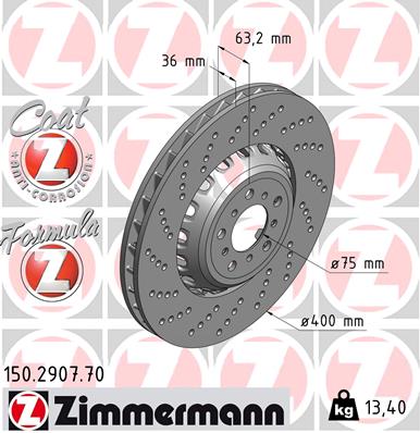 Disc frana 150.2907.70 ZIMMERMANN