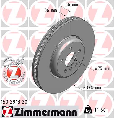 Disc frana 150.2913.20 ZIMMERMANN