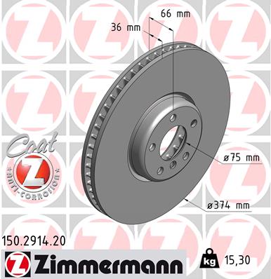 Disc frana 150.2914.20 ZIMMERMANN