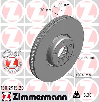 Disc frana 150.2915.20 ZIMMERMANN