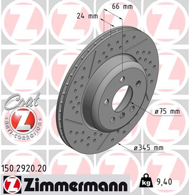 Disc frana 150.2920.20 ZIMMERMANN