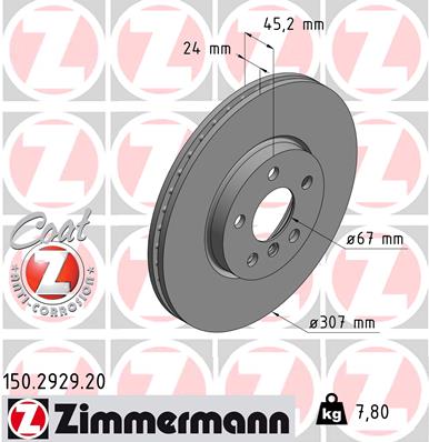 Disc frana 150.2929.20 ZIMMERMANN