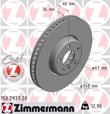 Disc frana 150.2937.20 ZIMMERMANN