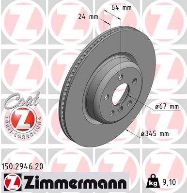 Disc frana 150.2946.20 ZIMMERMANN