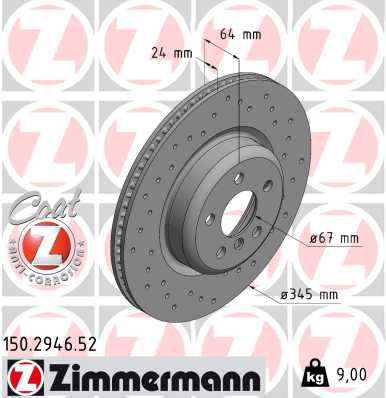 Disc frana 150.2946.52 ZIMMERMANN