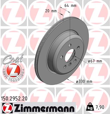 Disc frana 150.2952.20 ZIMMERMANN