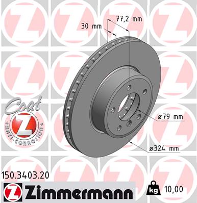 Disc frana 150.3403.20 ZIMMERMANN