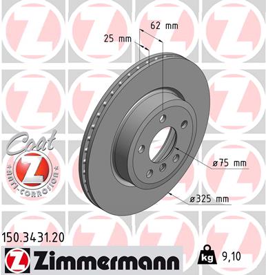 Disc frana 150.3431.20 ZIMMERMANN