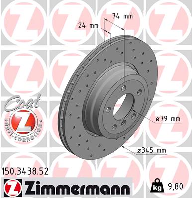 Disc frana 150.3438.52 ZIMMERMANN