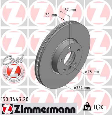 Disc frana 150.3447.20 ZIMMERMANN