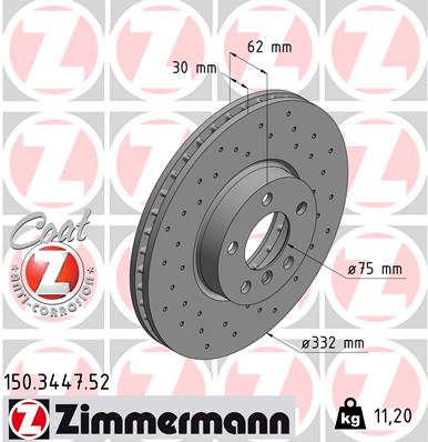 Disc frana 150.3447.52 ZIMMERMANN