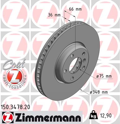 Disc frana 150.3478.20 ZIMMERMANN