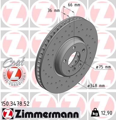 Disc frana 150.3478.52 ZIMMERMANN