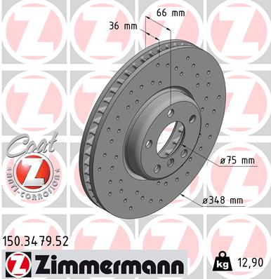 Disc frana 150.3479.52 ZIMMERMANN