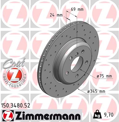 Disc frana 150.3480.52 ZIMMERMANN