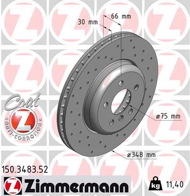 Disc frana 150.3483.52 ZIMMERMANN