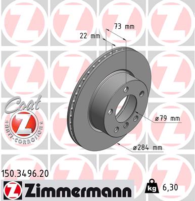 Disc frana 150.3496.20 ZIMMERMANN