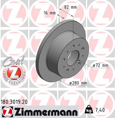 Disc frana 180.3019.20 ZIMMERMANN